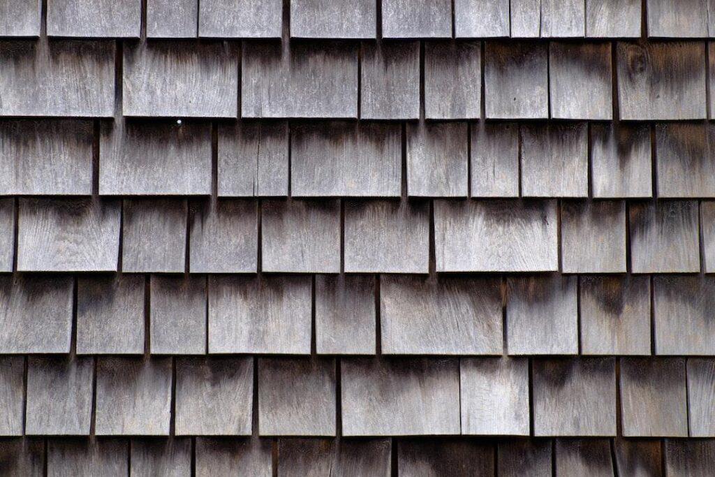 weathered wood shingles